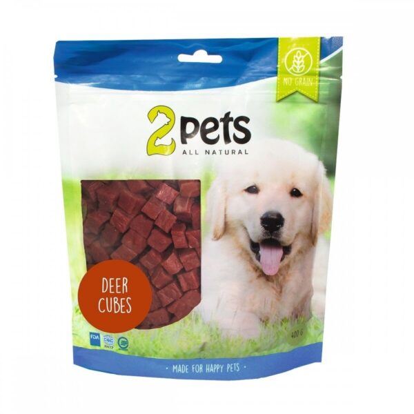 2Pets Cubes Hundegodteri med Lam (400 g)