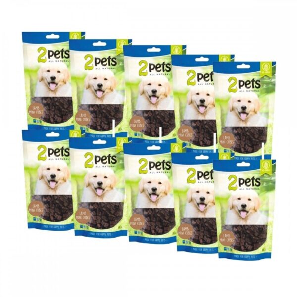 2pets Mini Lampaanlihakuutiot 12 x 100 g