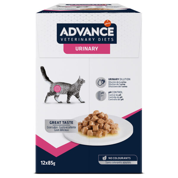 18 + 6 gratis! 24 x 85 g Advance Veterinary Diets Feline - Urinary