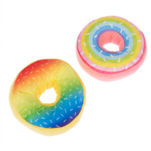 Hundeleke Squeaky Donuts Set - 2-pakning: Ø 14 cm