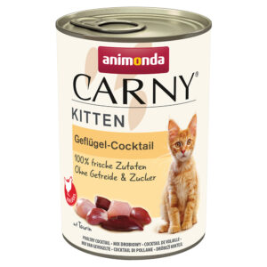 Animonda Carny Kitten 6 /12 x 400 g - Fjørfecocktail