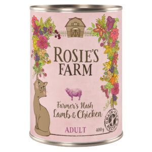 Sparepakke Rosie's Farm Adult 12 x 400 g - Lam & Kylling