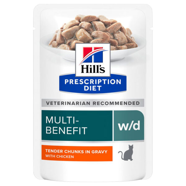 Hill's Prescription Diet w/d med kylling - 24 x 85 g