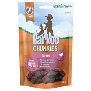 Barkoo Chunkies kjøtt-terninger 100 g - 100 g kalkun