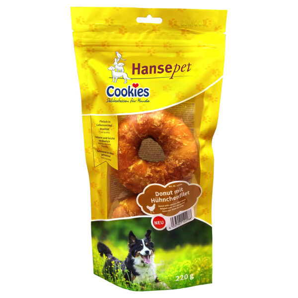 Hansepet Cookies Donut 2s Kylling - Økonomipakke: 2 x 220 g