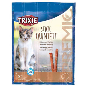 Trixie PREMIO Stick Quintet - med lam og kalkun (10 x 5 g)