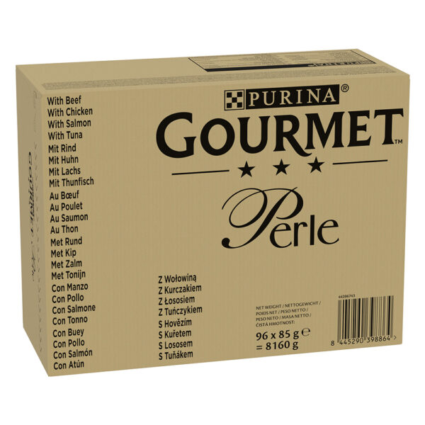 Megapakke Gourmet Perle 96 x 85 g - Storfe