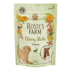 Rosie's Farm tyggesnacks “vilt” - 3 x 70 g