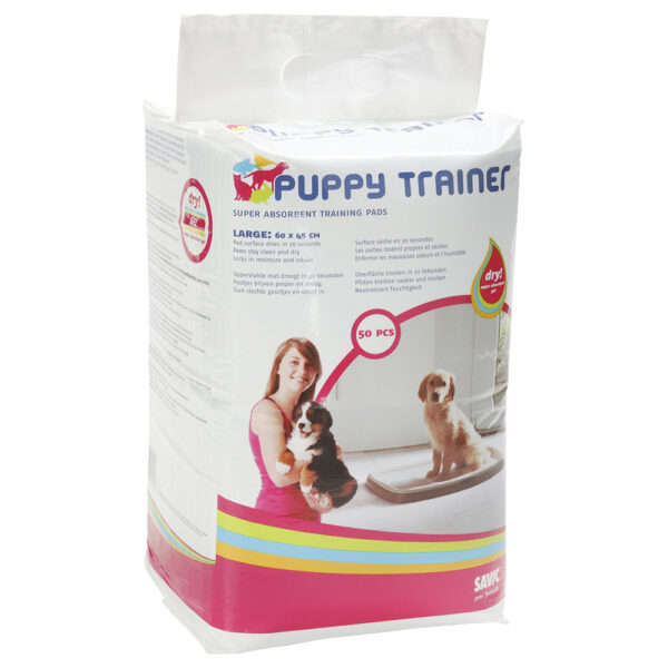 Savic Puppy Trainer matter - Dobbelpakke Large: L 60 x B 45 cm