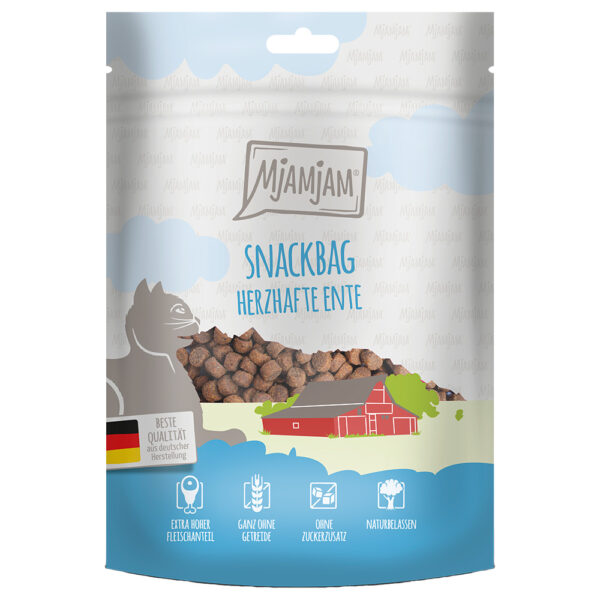 MjAMjAM Snackbag Savoury Duck (Snackbag velsmakende and) - Økonomipakke 4 x 125 g