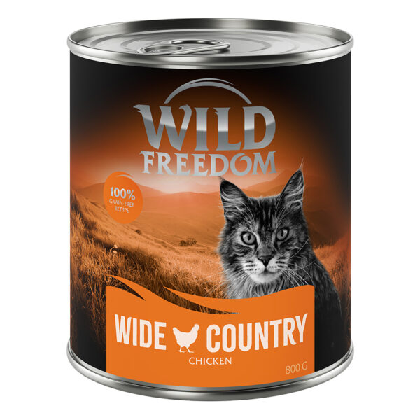 Wild Freedom Adult 6 x 800 g - kornfri oppskrift - Wide Country - Kylling