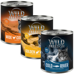 Wild Freedom Adult 6 x 800 g - kornfri oppskrift - Blandet pakke (2 x Kylling