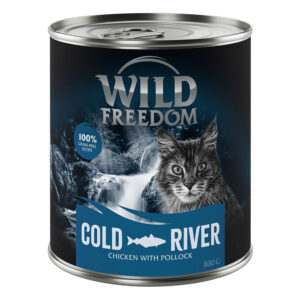 Wild Freedom Adult 6 x 800 g - kornfri oppskrift - Cold River - Sei & Kylling