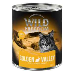 Wild Freedom Adult 6 x 800 g - kornfri oppskrift - Golden Valley - Kanin & Kylling