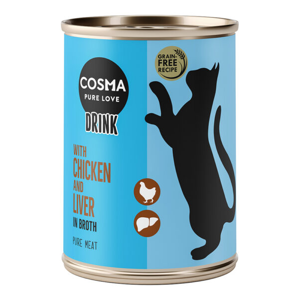 Cosma Drink 6 x 100 g - Kylling & kyllinglever