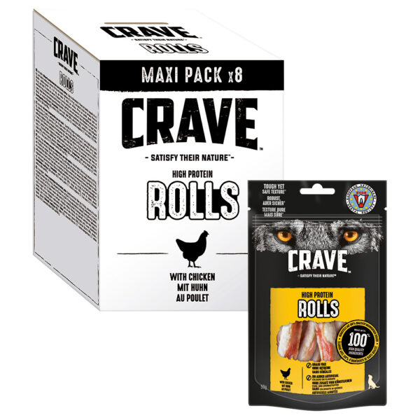 Crave High Protein Rolls - 8 x 50 g kylling