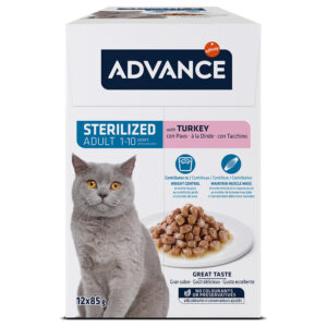 Advance Feline Sterilized kalkun - 24 x 85 g