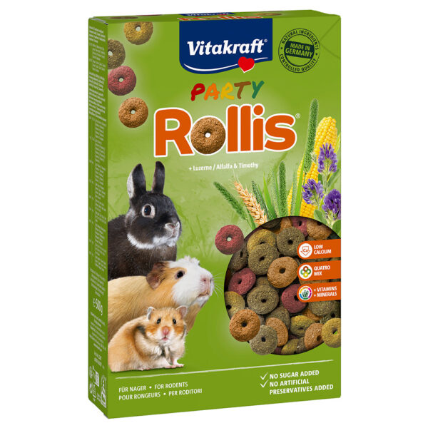 Vitakraft Rollis Party til gnagere - 2 x 500 g