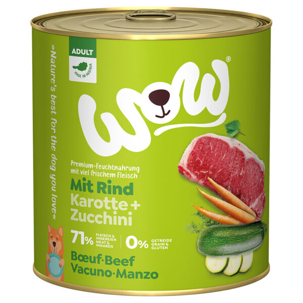 Økonomipakke WOW Adult 24 x 800 g - Storfe