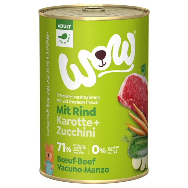 Økonomipakke WOW Adult 24 x 400 g - Storfe