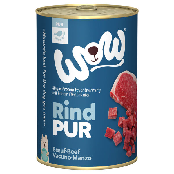 Økonomipakke WOW Pur 12 x 400 g - Storfe