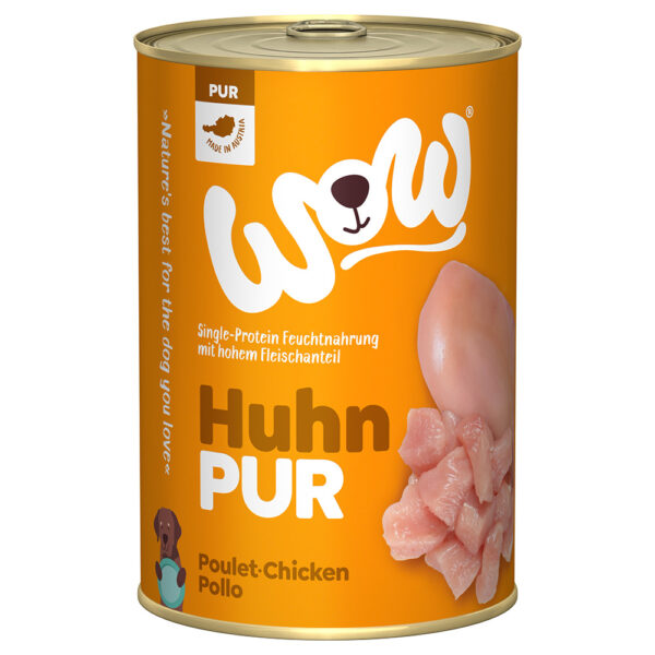 Økonomipakke WOW Pur 12 x 400 g - Kylling