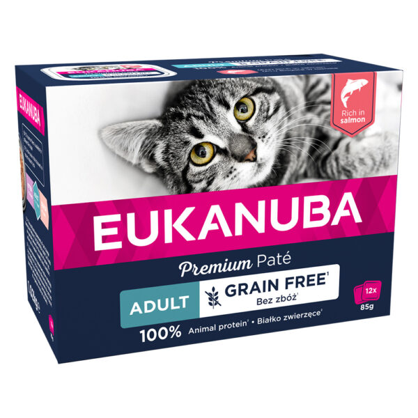 Økonomipakke Eukanuba kornfritt Adult 24 x 85 g - Laks