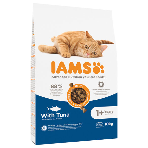 10% rabatt! Iams tørrfôr for katter 10 kg - Vitality Adult med tunfisk 10 kg