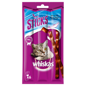 Whiskas Sticks 14 x 36 g - Rikt på laks