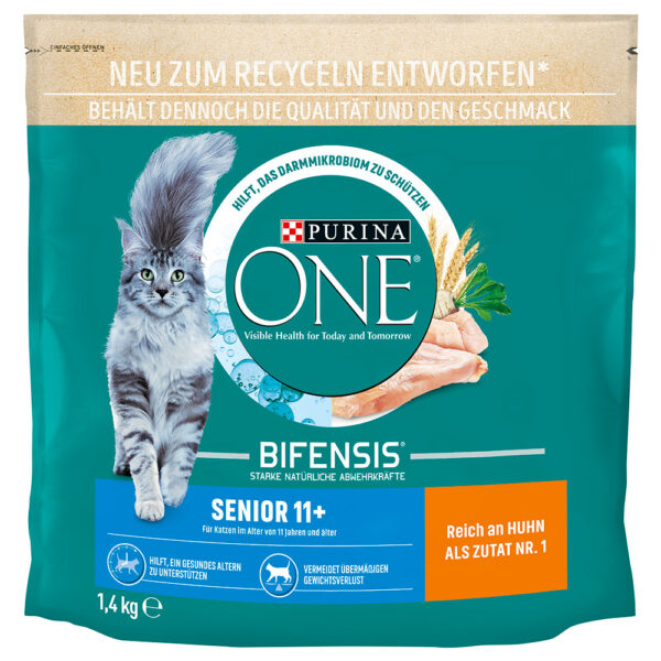 Purina ONE Senior 11+ - Økonomipakke: 2 x 1