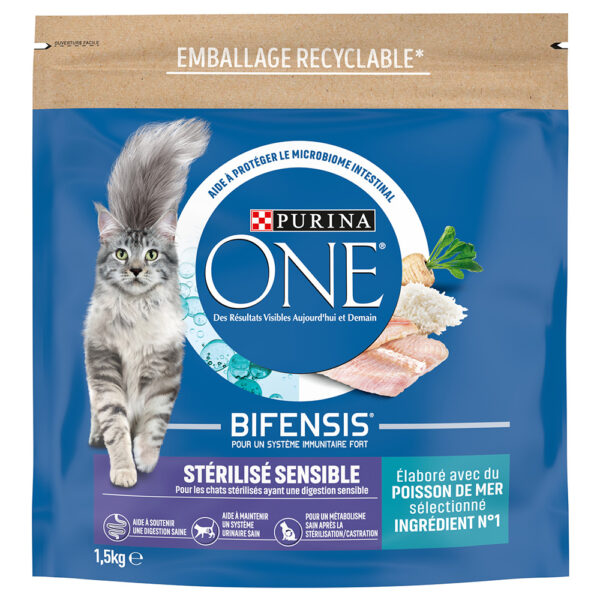 PURINA ONE Sterilisert sensitiv sjøfisk for katt - 1