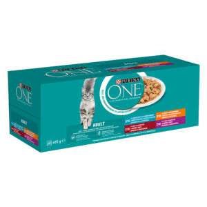 Mixpakke Purina ONE Adult 40 x 85 g - Blandet utvalg