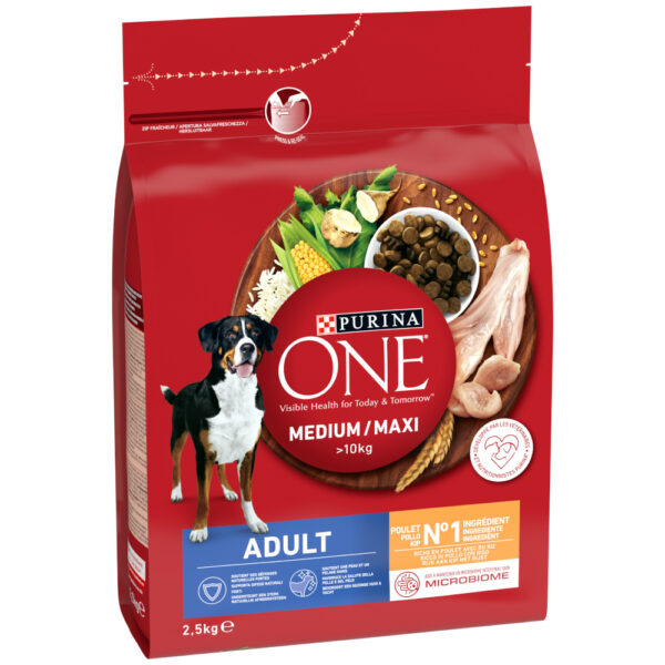 PURINA ONE Medium/Maxi Adult kylling - 2