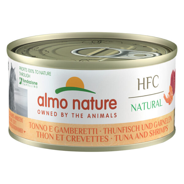 Almo Nature HFC Natural 6 x 70 g - Tunfisk & reker