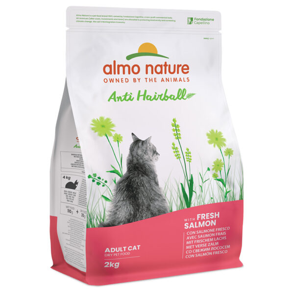 Almo Nature Anti Hairball med laks - Økonomipakke: 2 x 2 kg