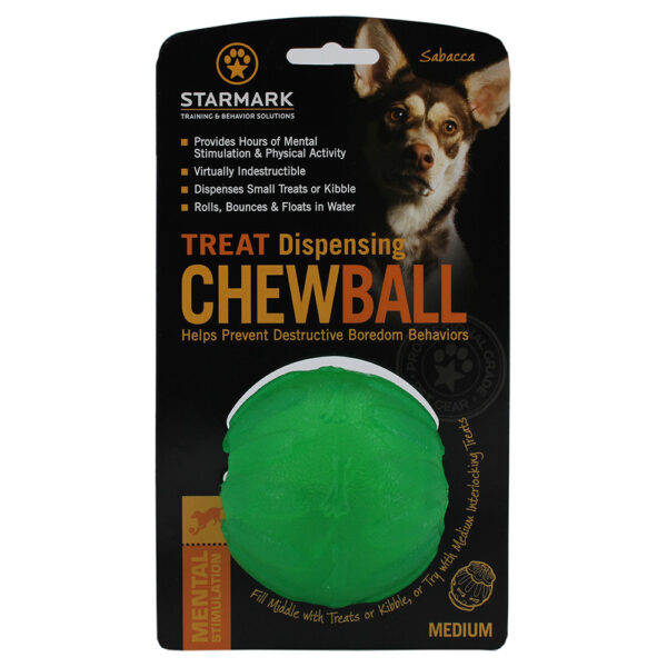 Starmark Treat Dispensing Chew Ball - M: ca. Ø 7 cm