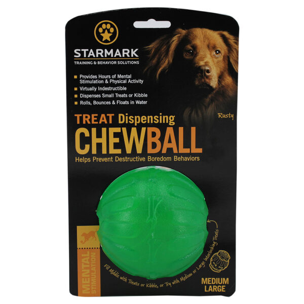 Starmark Treat Dispensing Chew Ball - M/L: ca. Ø 9 cm