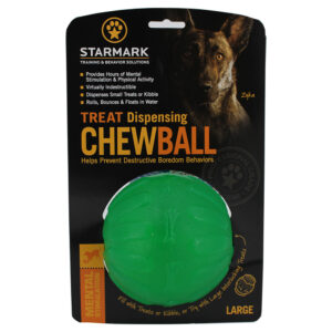 Starmark Treat Dispensing Chew Ball - L: ca. Ø 10