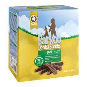 Økonomipakke Barkoo dental snacks - Mini 28 stk (480 g)