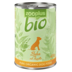 Økonomipakke zooplus Bio 24 x 400 g - Blanding: kylling