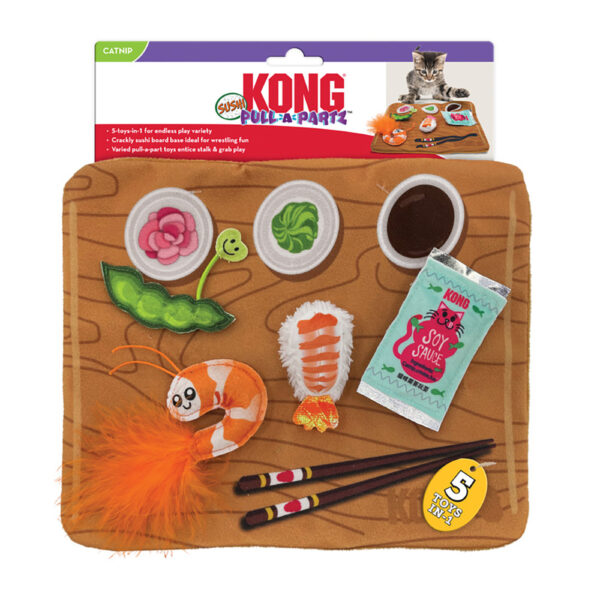 KONG Pull-A-Partz katteleke Sushi - 1 stk