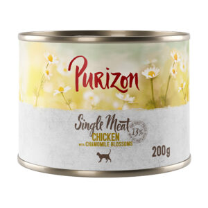 Purizon Single Meat 6 x 200 g - Kylling med Kamillenblomst