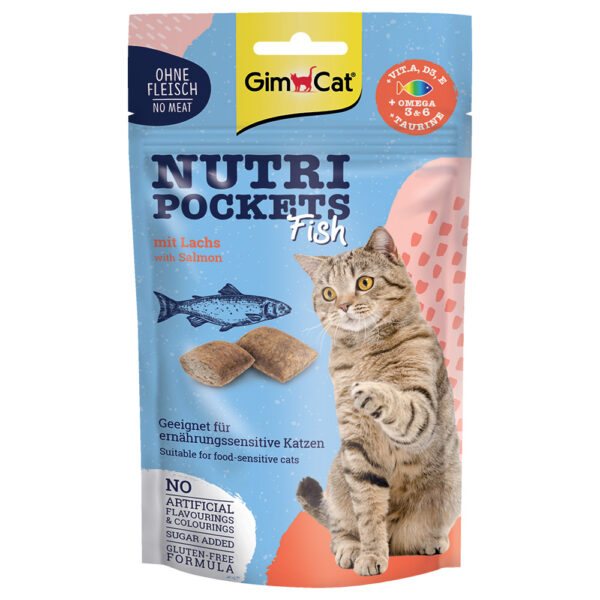 GimCat Nutri Pockets Fish - med laks (60 g)