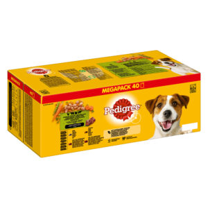 Pedigree Adult Porsjonsposer - Multipakke - 40 x 100 g (4 variasjoner) i saus