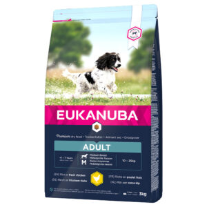 Eukanuba Adult Medium Breed Kylling -Økonomipakke: 2 x 3 kg