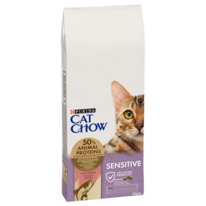 Cat Chow Special Care Sensitive rikt på laks - 15 kg