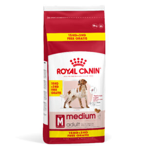 1 kg / 3 kg gratis! Royal Canin Size i ny bonusbag - Medium Adult (15 kg + 3 kg gratis!)