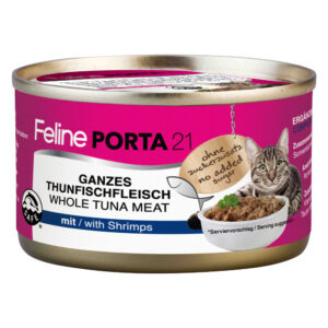 Feline Porta 21 kattefôr - 1 x 90 g - Tunfisk med reker