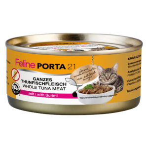 Økonomipakke Feline Porta 21 - 24 x 156 g - Tunfisk med surimi