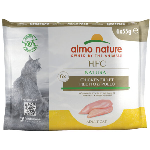 Økonomipakke: Almo Nature HFC Pouch 12 x 55 g - Kyllingfilet